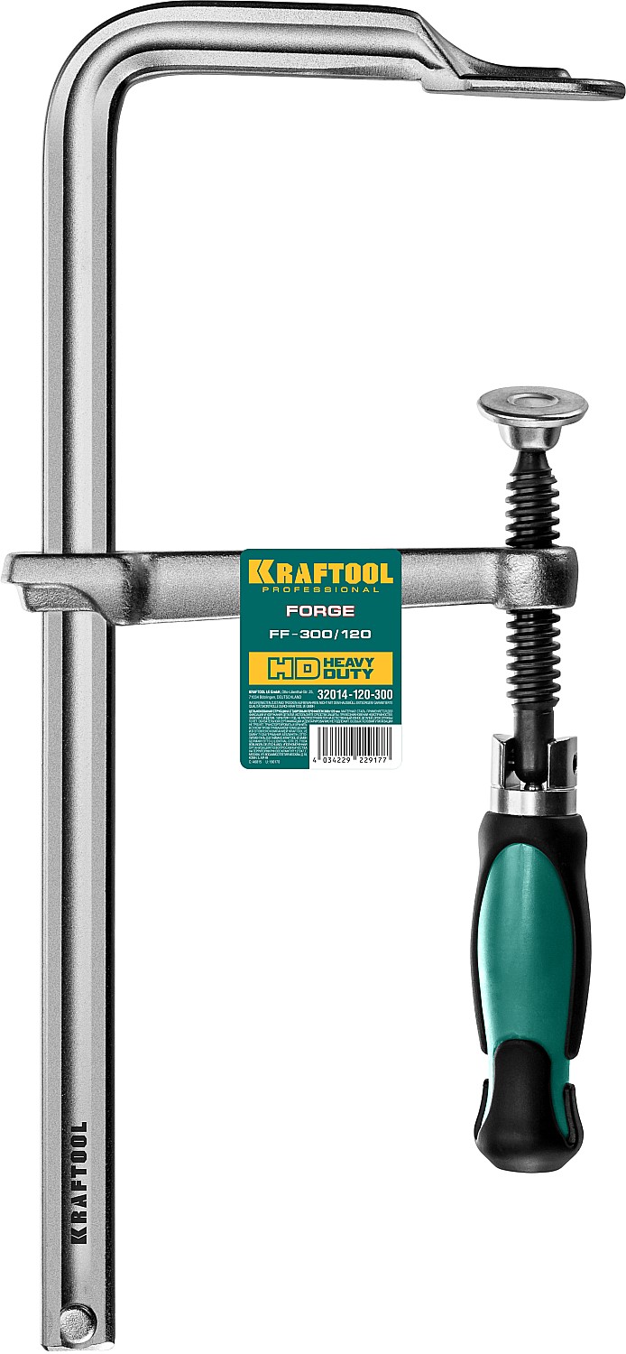 KRAFTOOL Forge FF-300/120, 120 х 300 мм, цельнокованая струбцина F (32014-120-300) — фото 4