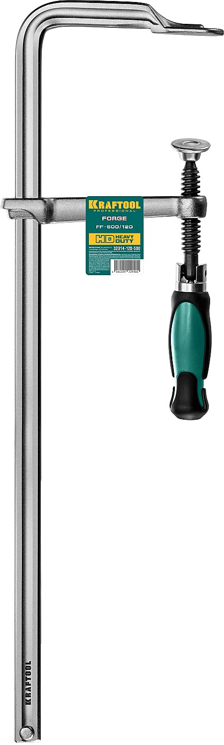 KRAFTOOL Forge FF-160/80, 120 х 500 мм, цельнокованая струбцина F (32014-120-500) — фото 4