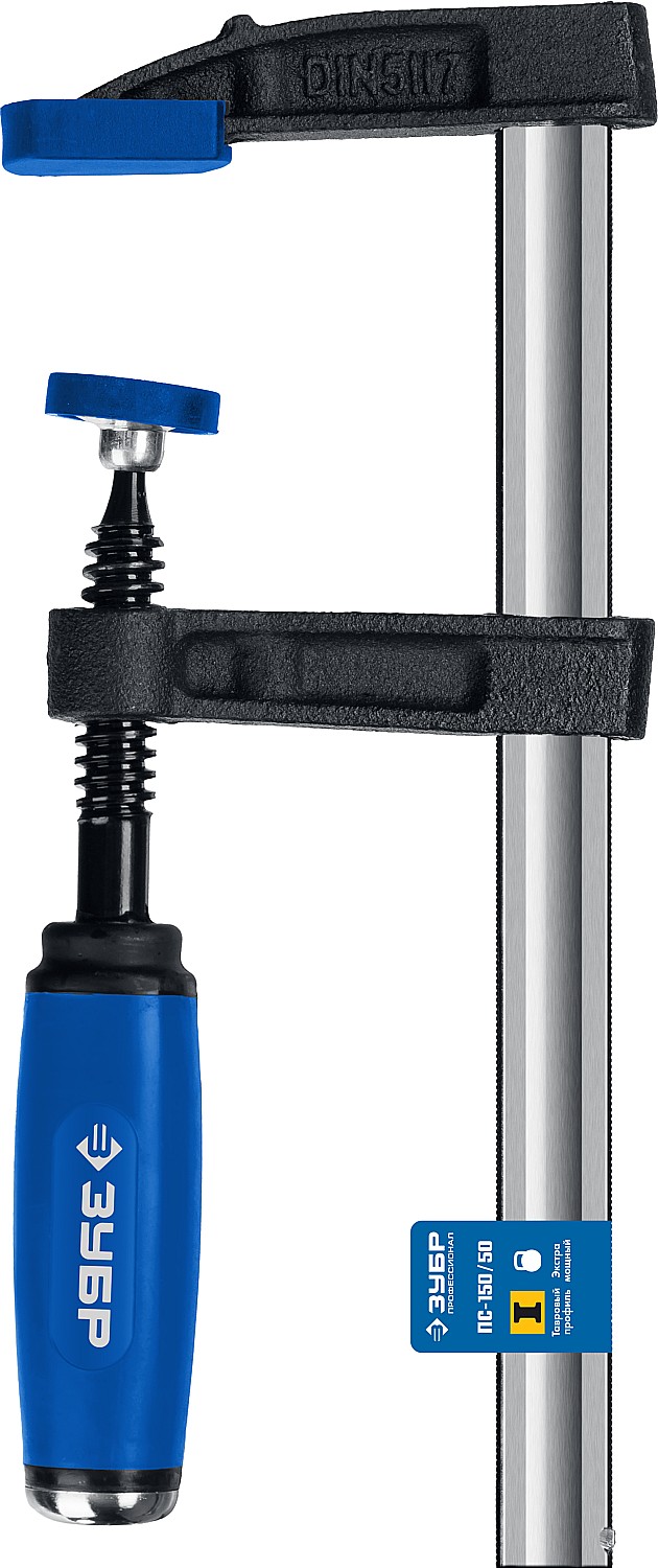 ЗУБР ПС-150/50, F, 150 х 50 мм, усиленная струбцина, Профессионал (32155-050-150) — фото 4