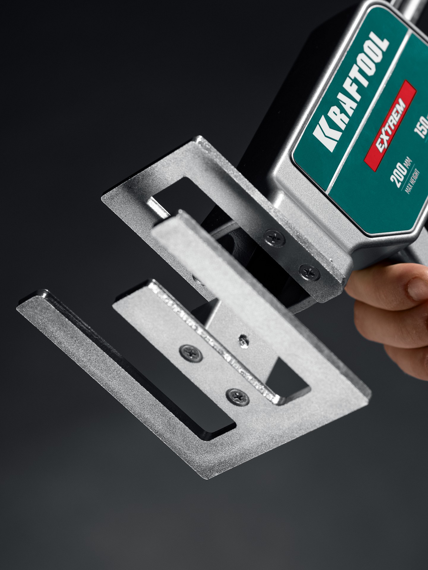 KRAFTOOL EXTREM 150 кг, 230 мм подъем, усиленный алюминиевый корпус, закаленная стальная рейка, подъемник универсальный (33263) — фото 6