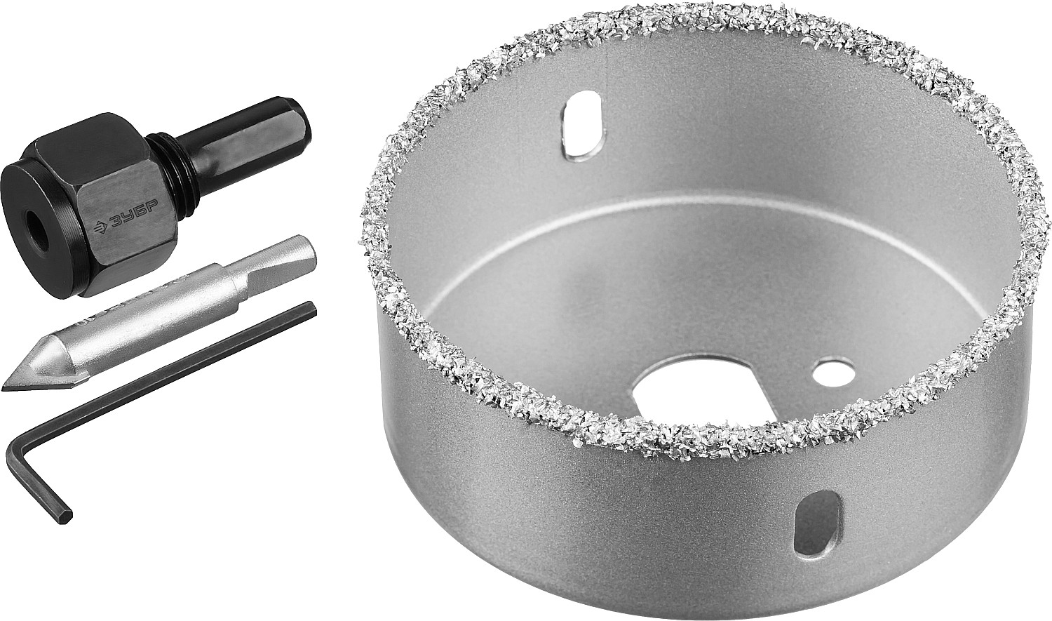 ЗУБР 76 мм, L 25 мм, карбид вольфрама, коронка-чашка, Профессионал (33360-076) — фото 3