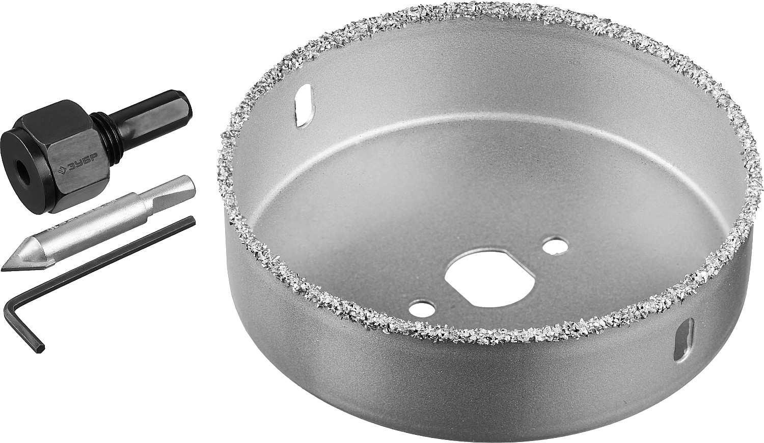 ЗУБР 102 мм, L 25 мм, карбид вольфрама, коронка-чашка, Профессионал (33360-102) — фото 3