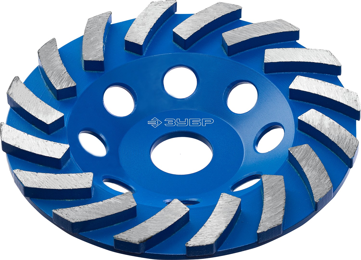 ЗУБР Турбо, d 125 мм, сегментная алмазная шлифовальная чашка, Профессионал (33370-125)