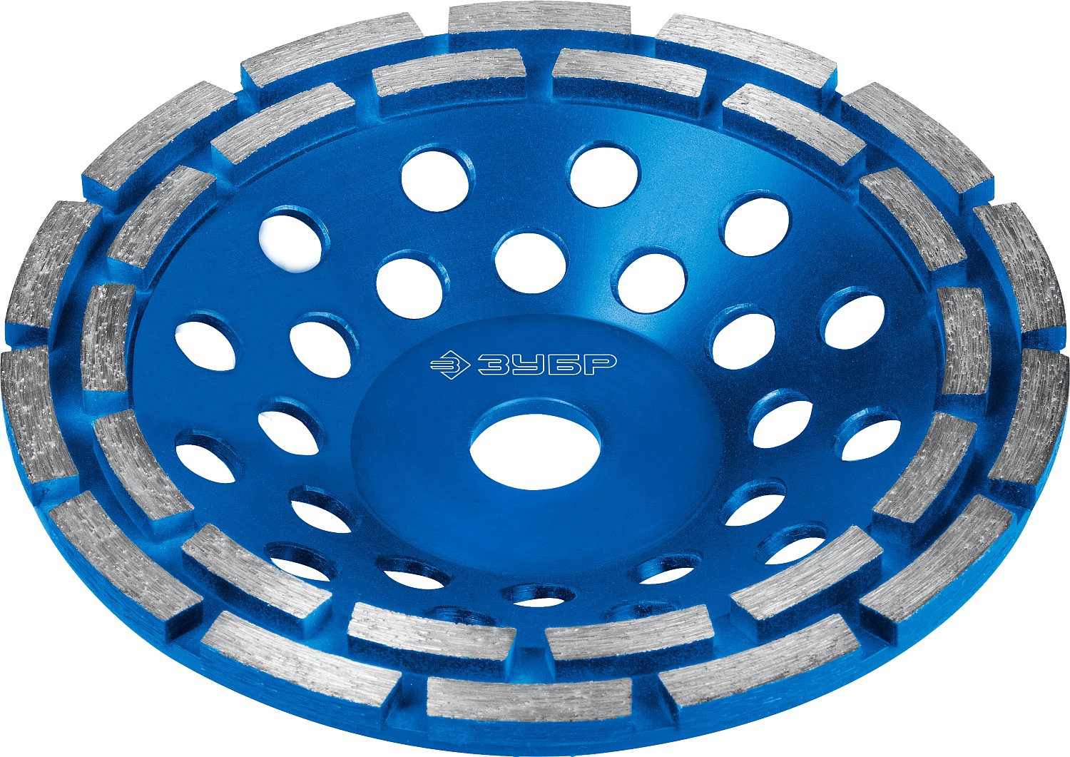 ЗУБР d 180 мм, двухрядная алмазная шлифовальная чашка, Профессионал (33372-180)