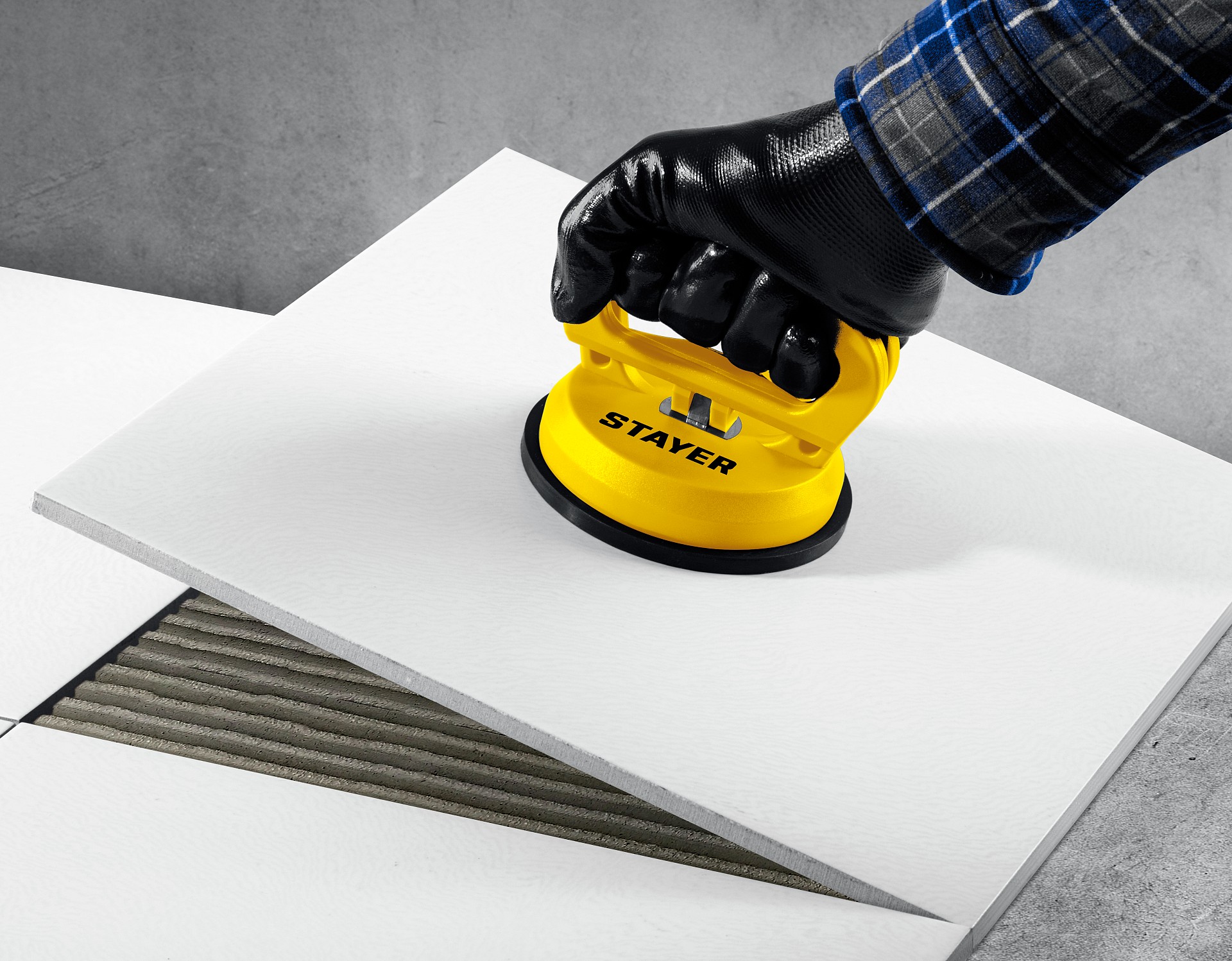 STAYER MAXLift, 40 кг, пластмассовый, одинарный, стеклодомкрат на присоске (33718-1) — фото 4