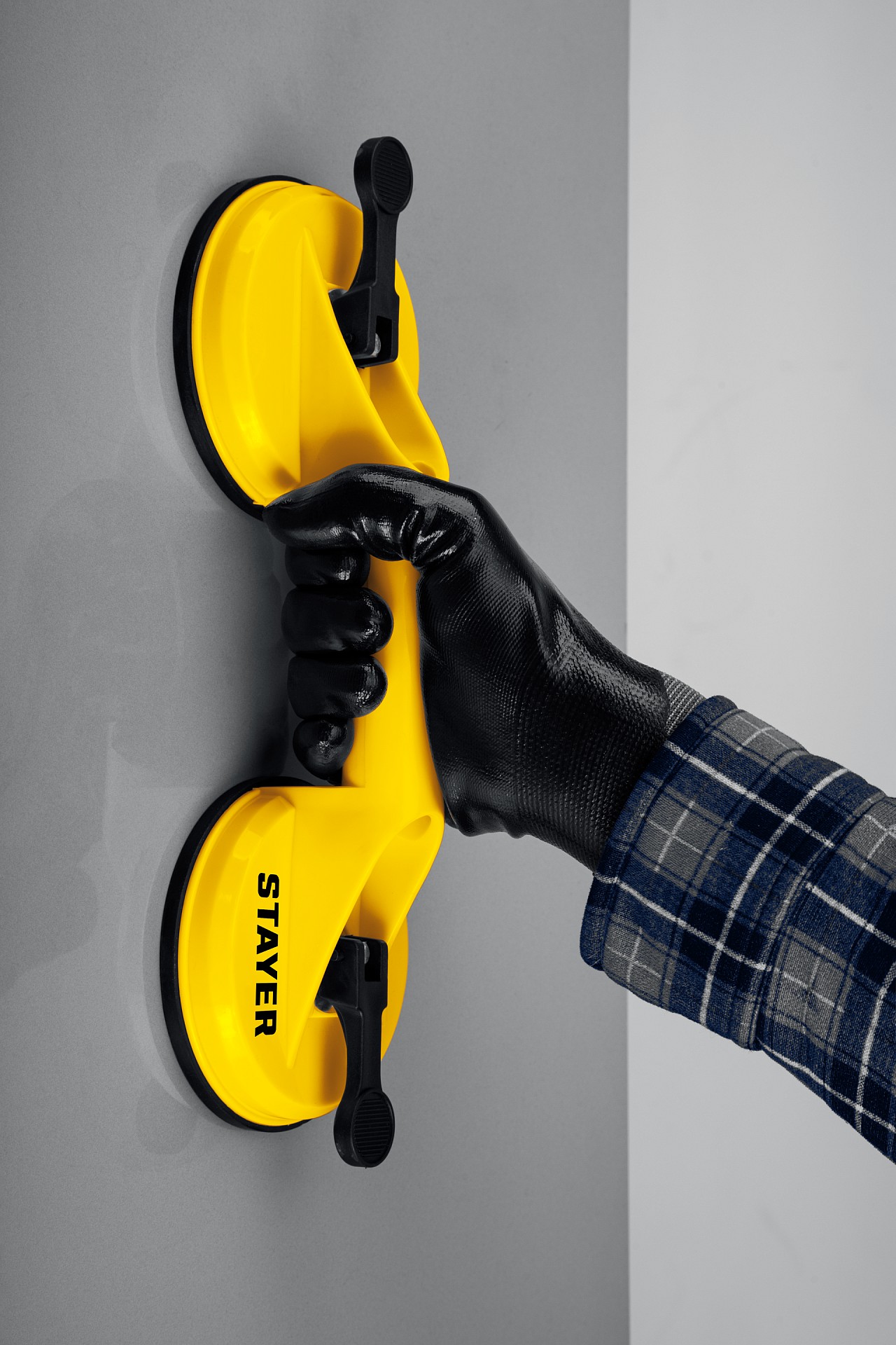 STAYER MAXLift, 80 кг, пластмассовый, двойной, стеклодомкрат на присоске (33718-2) — фото 4