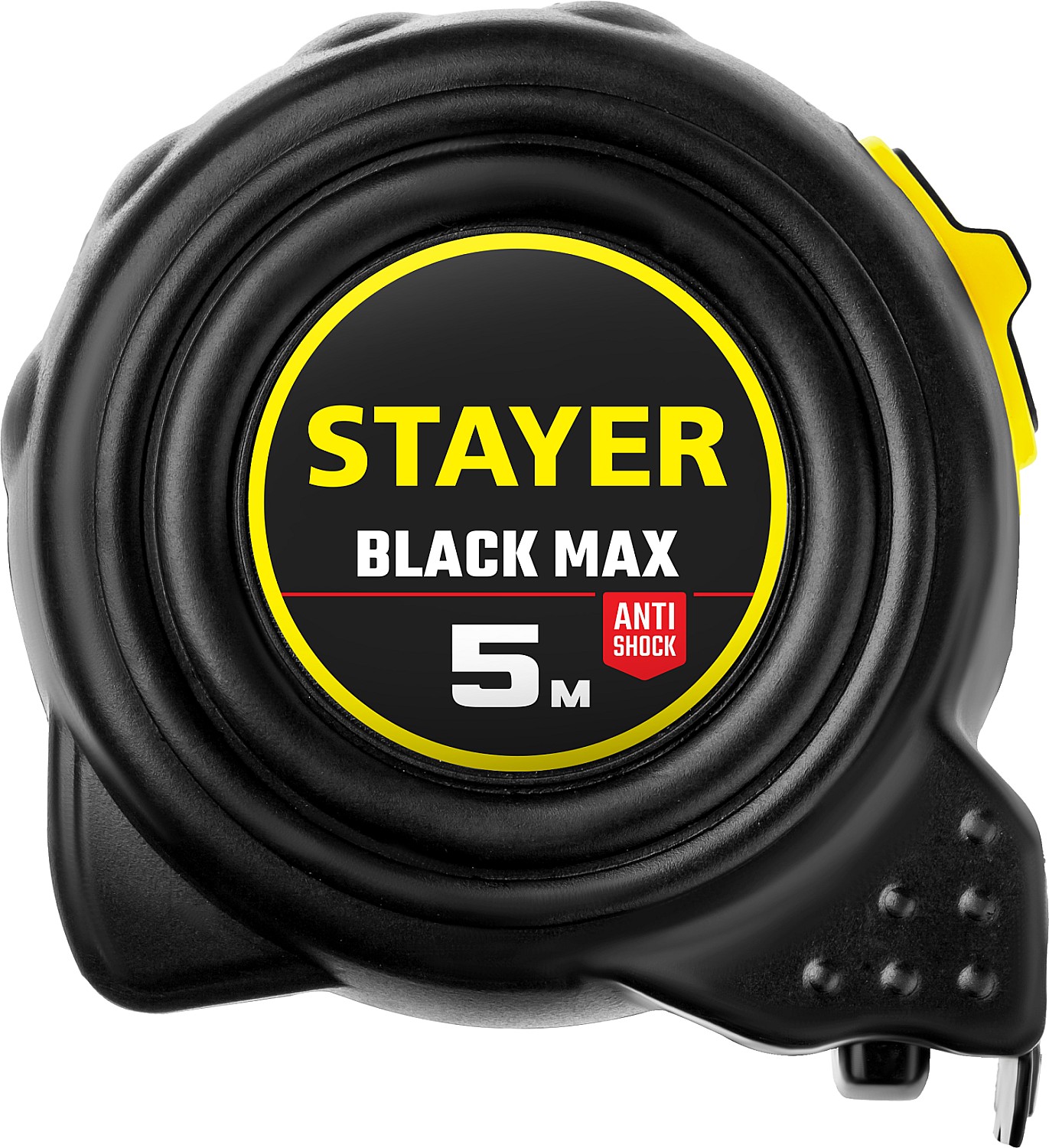 STAYER BlackMax, 5 м х 25 мм, рулетка с двумя фиксаторами, Professional (3410-05-25) — фото 2