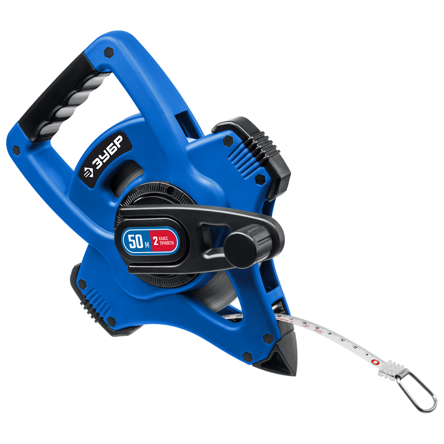 ЗУБР 50 м, геодезическая стальная мерная лента, Профессионал (34170-50) — фото 8