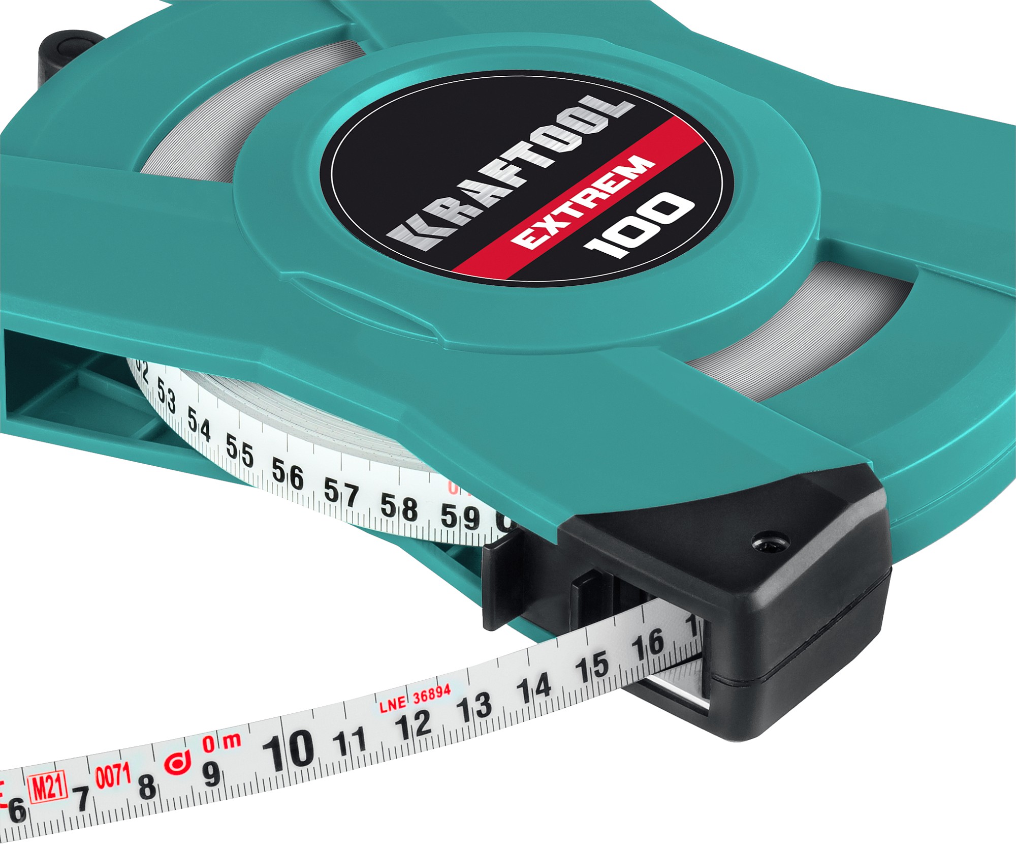 KRAFTOOL EXTREM, 100 м, геодезическая стальная мерная лента — фото 4
