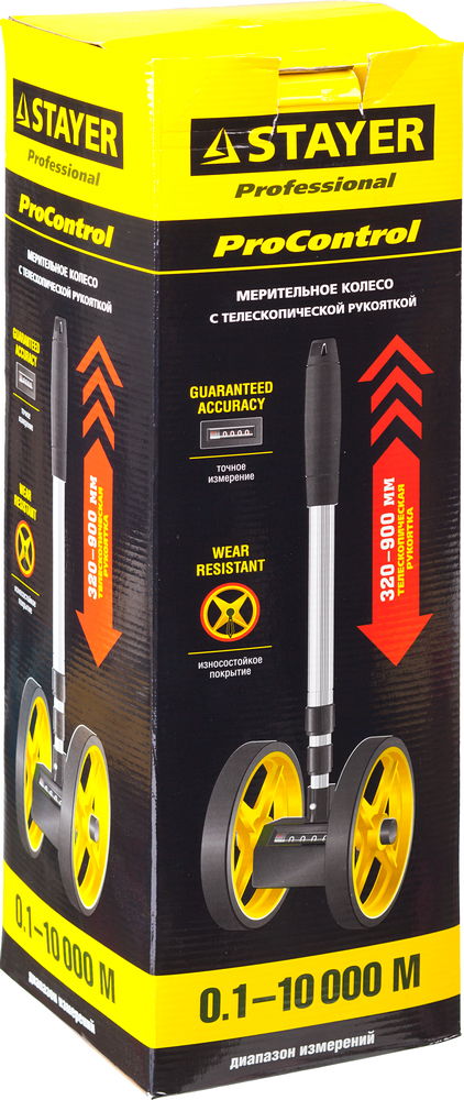 STAYER ProControl 0.1 - 9999 м, измерительное колесо (курвиметр), Professional (34191) — фото 3