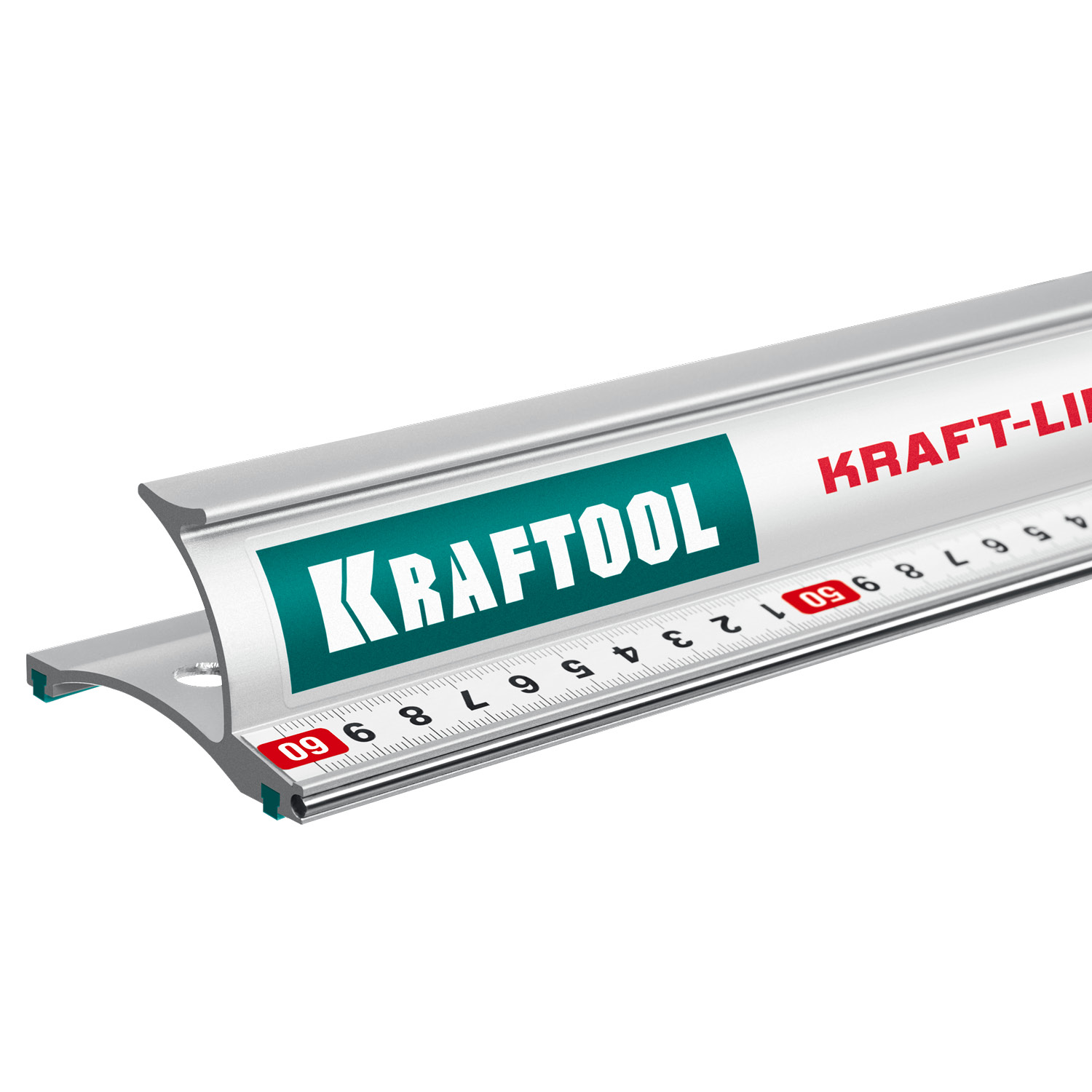 KRAFTOOL KRAFT-LINE, 0.6 м, усиленная алюминиевая линейка со стальной направляющей (34275-60) — фото 9