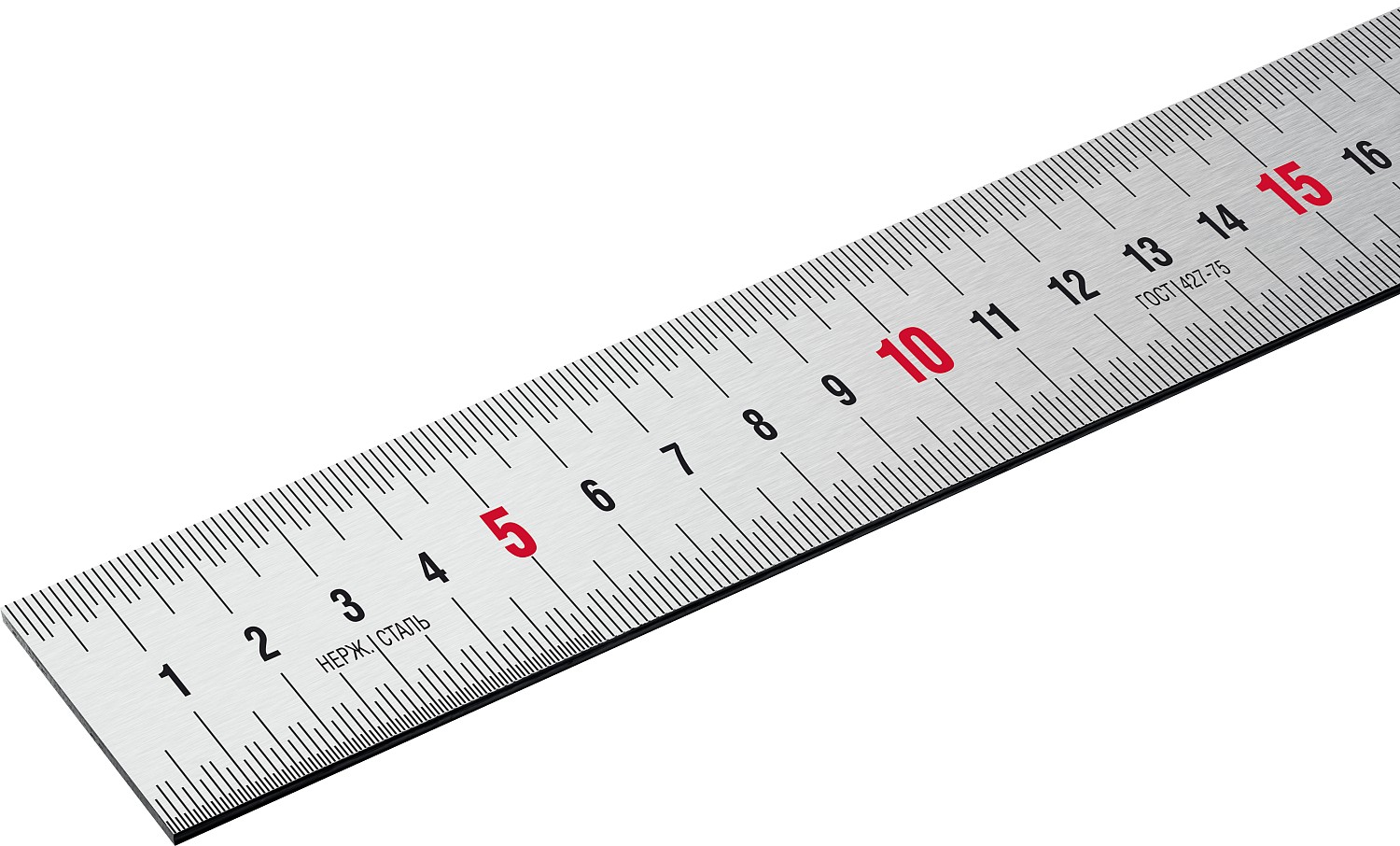 ЗУБР Про-20, длина 0.20 м, усиленная нержавеющая линейка, Профессионал (34280-020) — фото 3