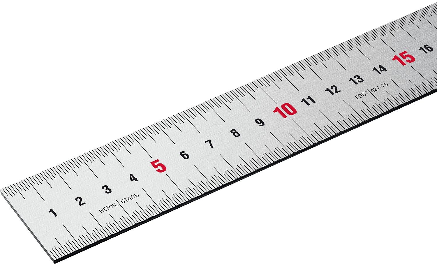 ЗУБР Про-100, длина 1.0 м, усиленная нержавеющая линейка, Профессионал (34280-100) — фото 3