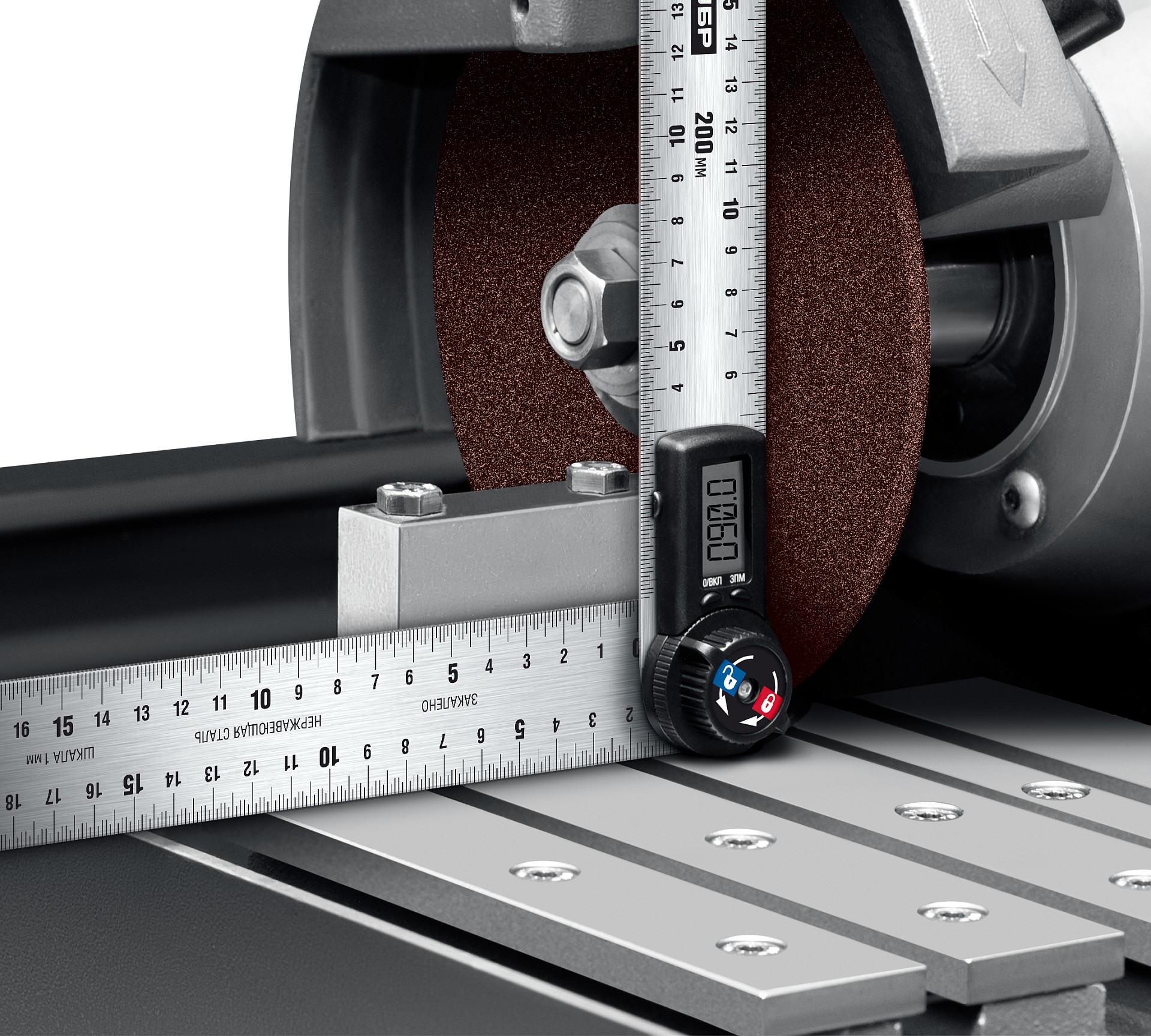 ЗУБР 200 мм, электронный транспортир-угломер, Профессионал (34294) — фото 7