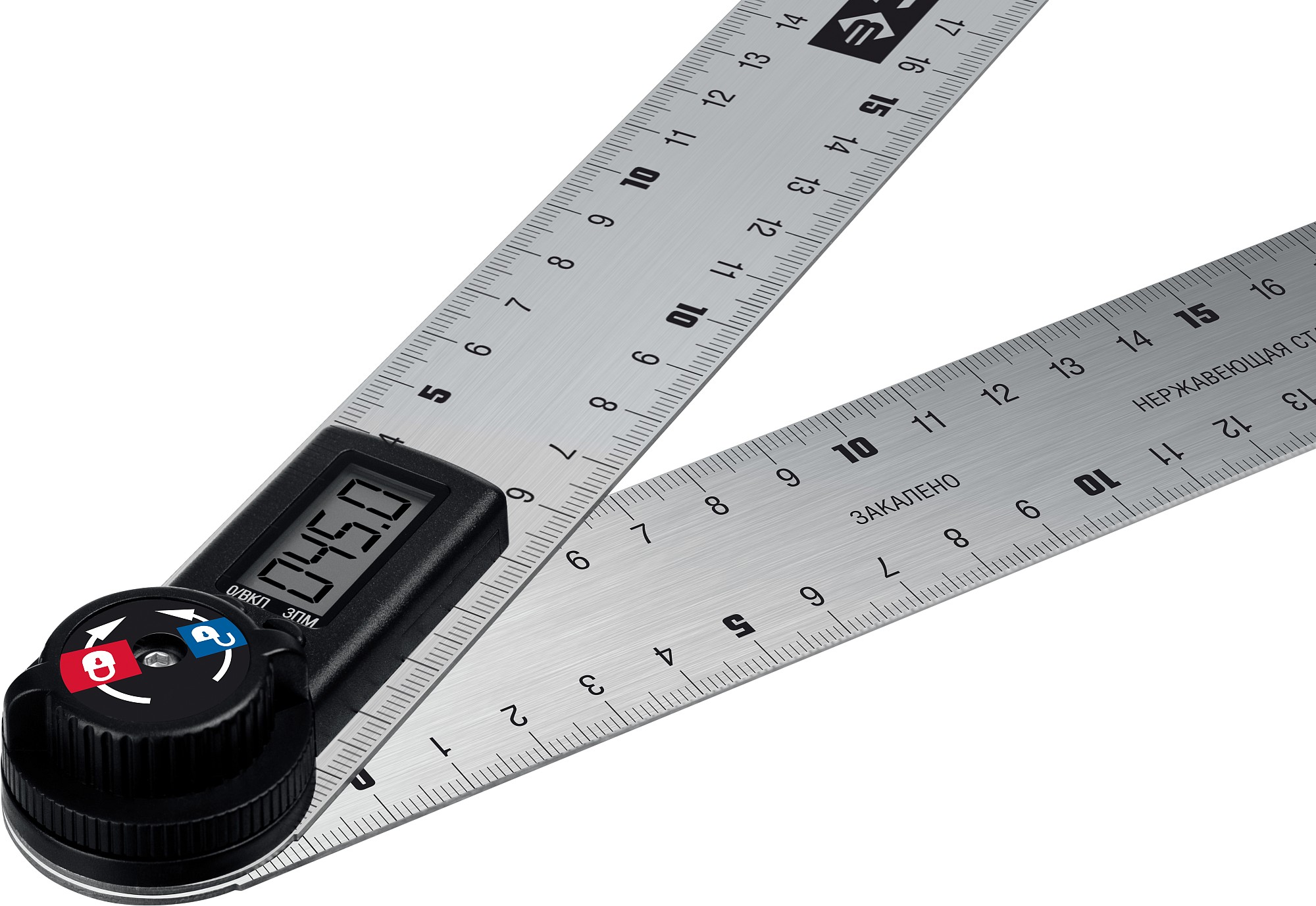 ЗУБР 300 мм, электронный транспортир-угломер, Профессионал (34296) — фото 3