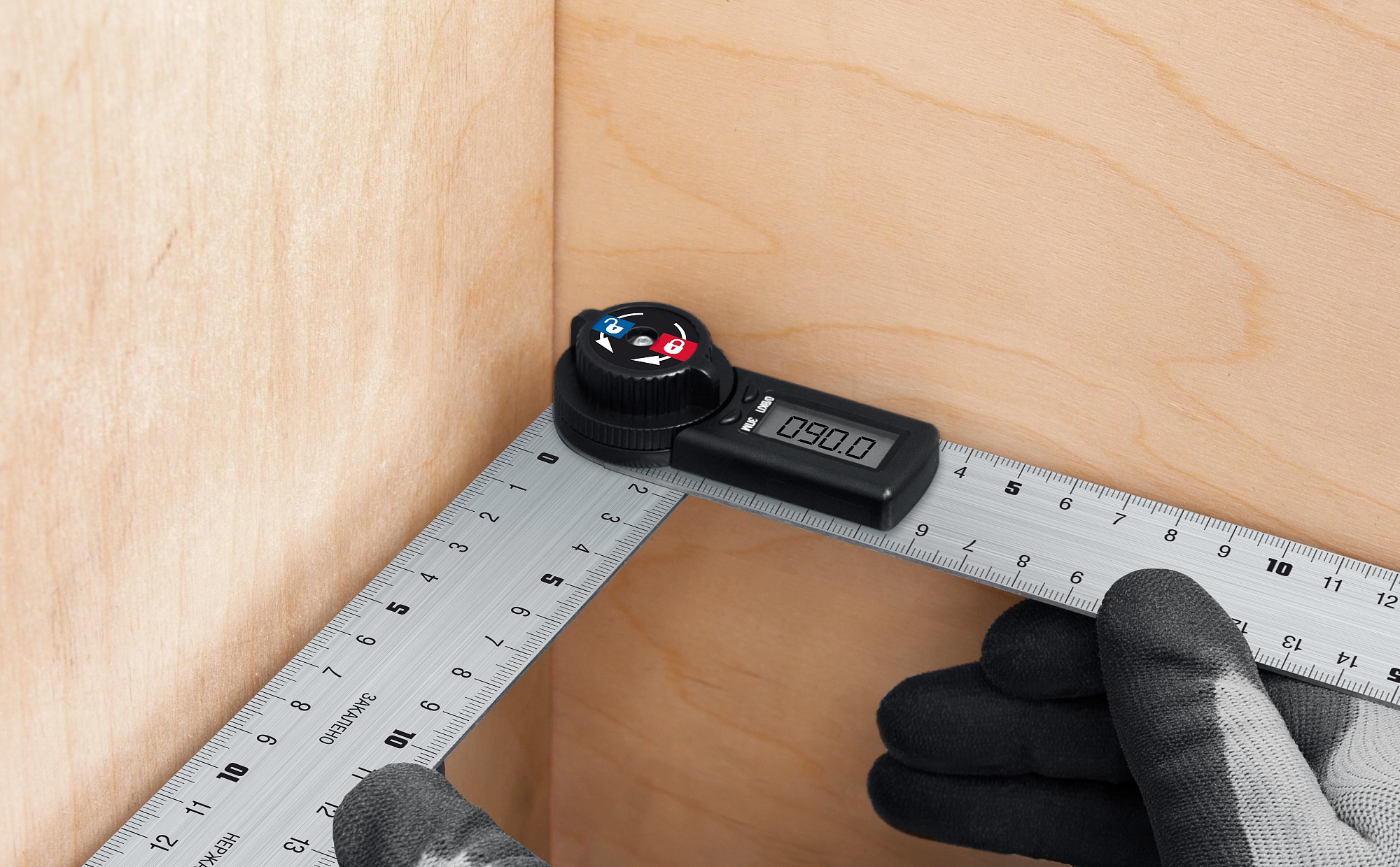 ЗУБР 300 мм, электронный транспортир-угломер, Профессионал (34296) — фото 6