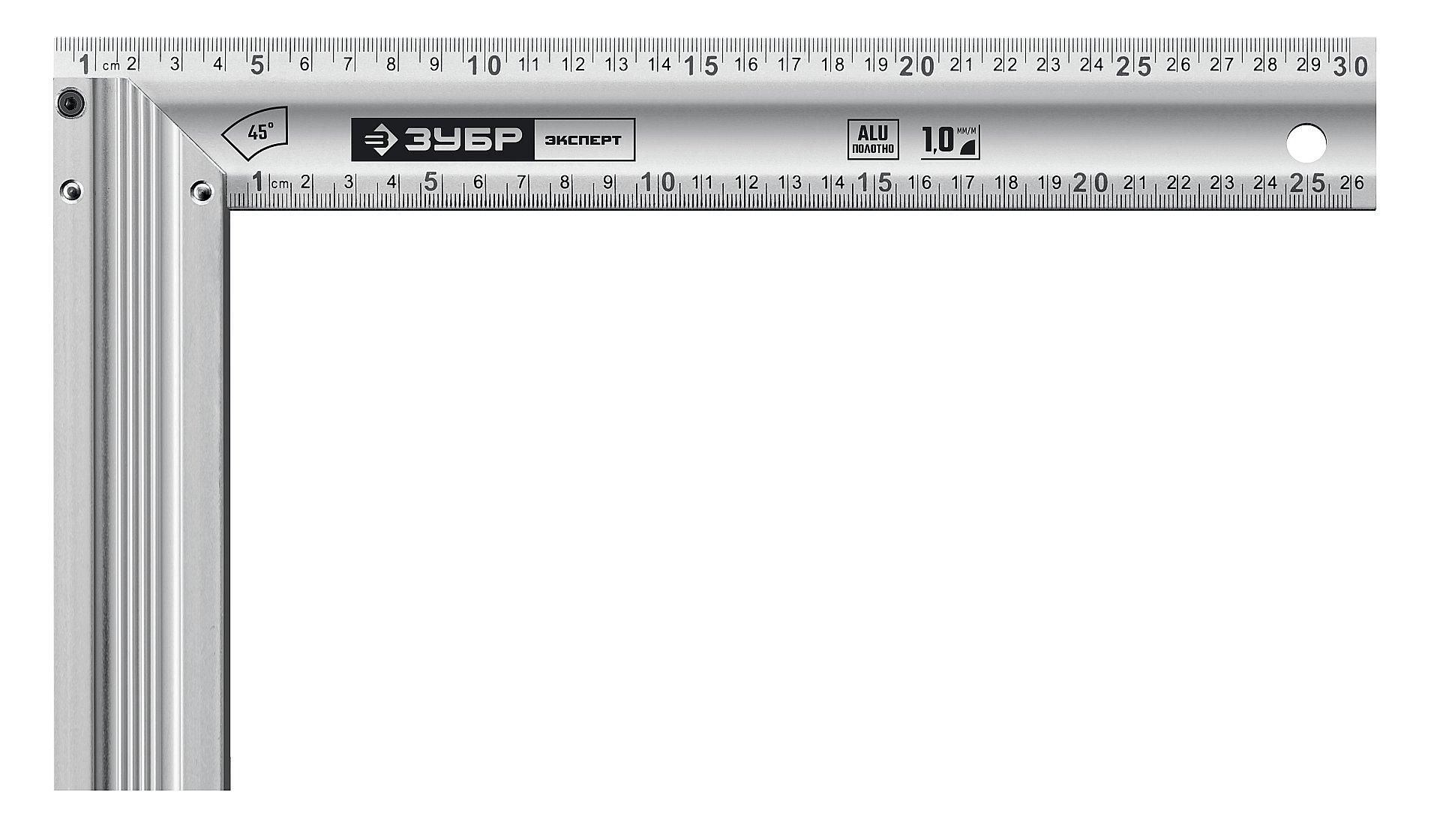 ЗУБР ЭКСПЕРТ 300 мм, жесткий столярный угольник, Профессионал (34392-30)