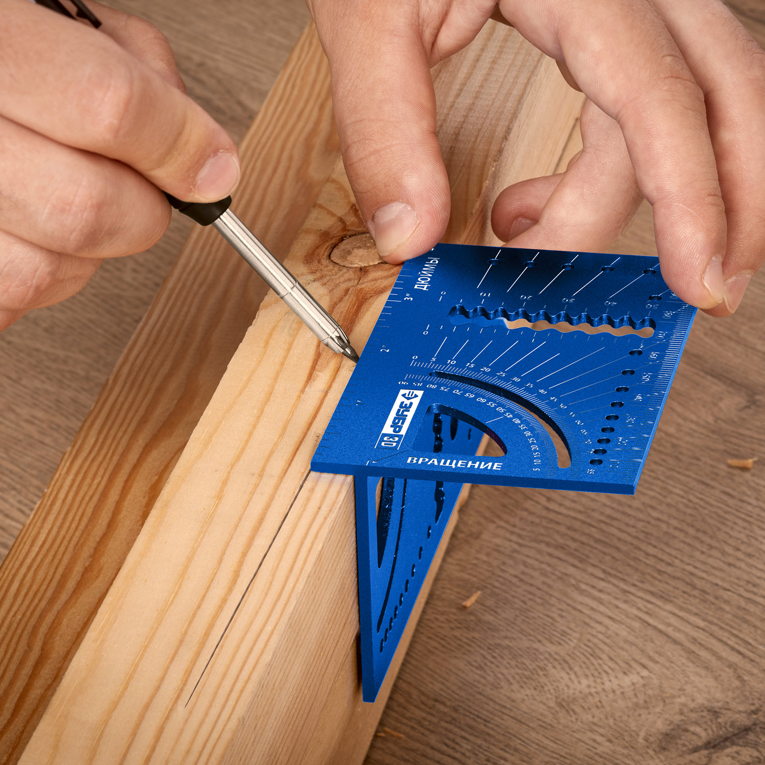 ЗУБР 3D, 7-в-1, угольник многофункциональный, Профессионал (34399) — фото 11