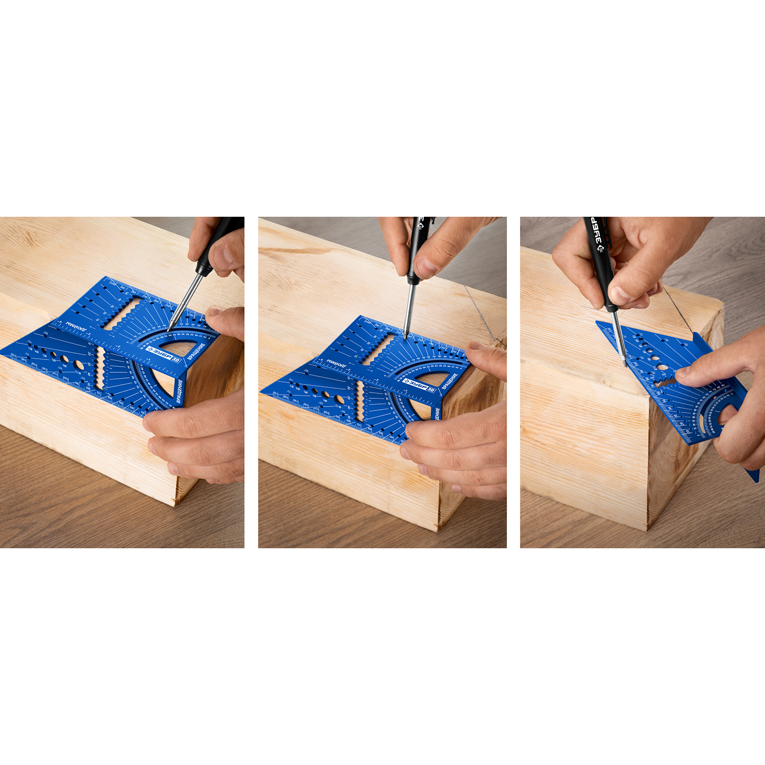 ЗУБР 3D, 7-в-1, угольник многофункциональный, Профессионал (34399) — фото 8