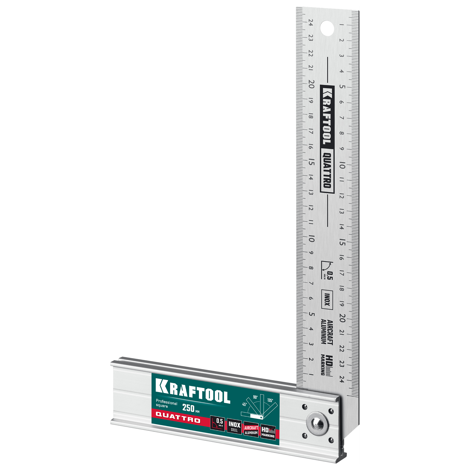 KRAFTOOL QUATTRO, 250 мм, 4 положения, складной столярный угольник (3444) — фото 14