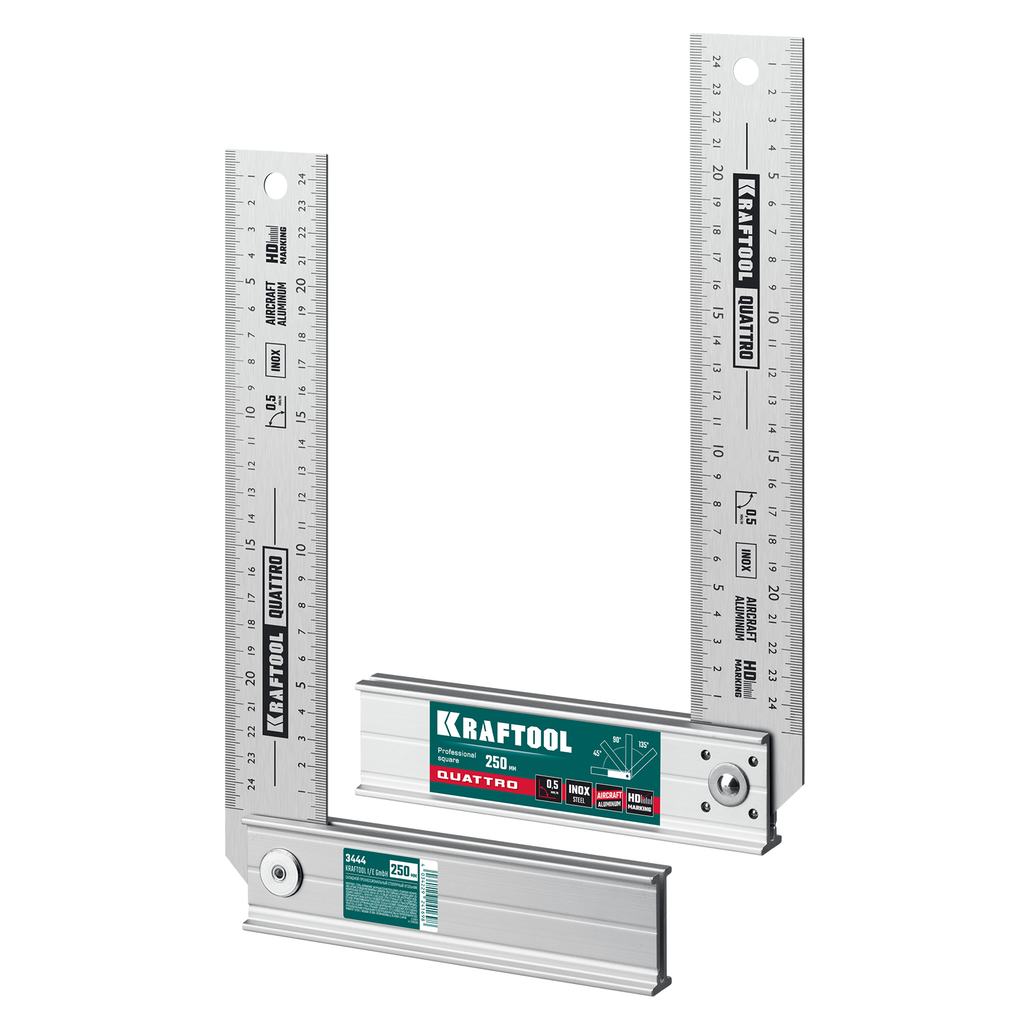 KRAFTOOL QUATTRO, 250 мм, 4 положения, складной столярный угольник (3444) — фото 10