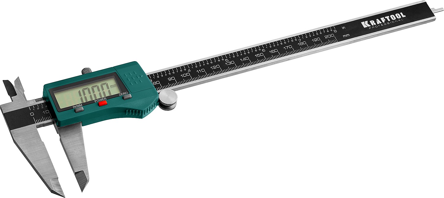 KRAFTOOL 200 мм, высокоточный, металлический электронный штангенциркуль (34460-200) — фото 2