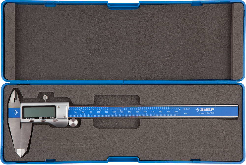 ЗУБР ШЦЦ-I-200-0.01, 200 мм, электронный штангенциркуль, Профессионал (34463-200) — фото 3
