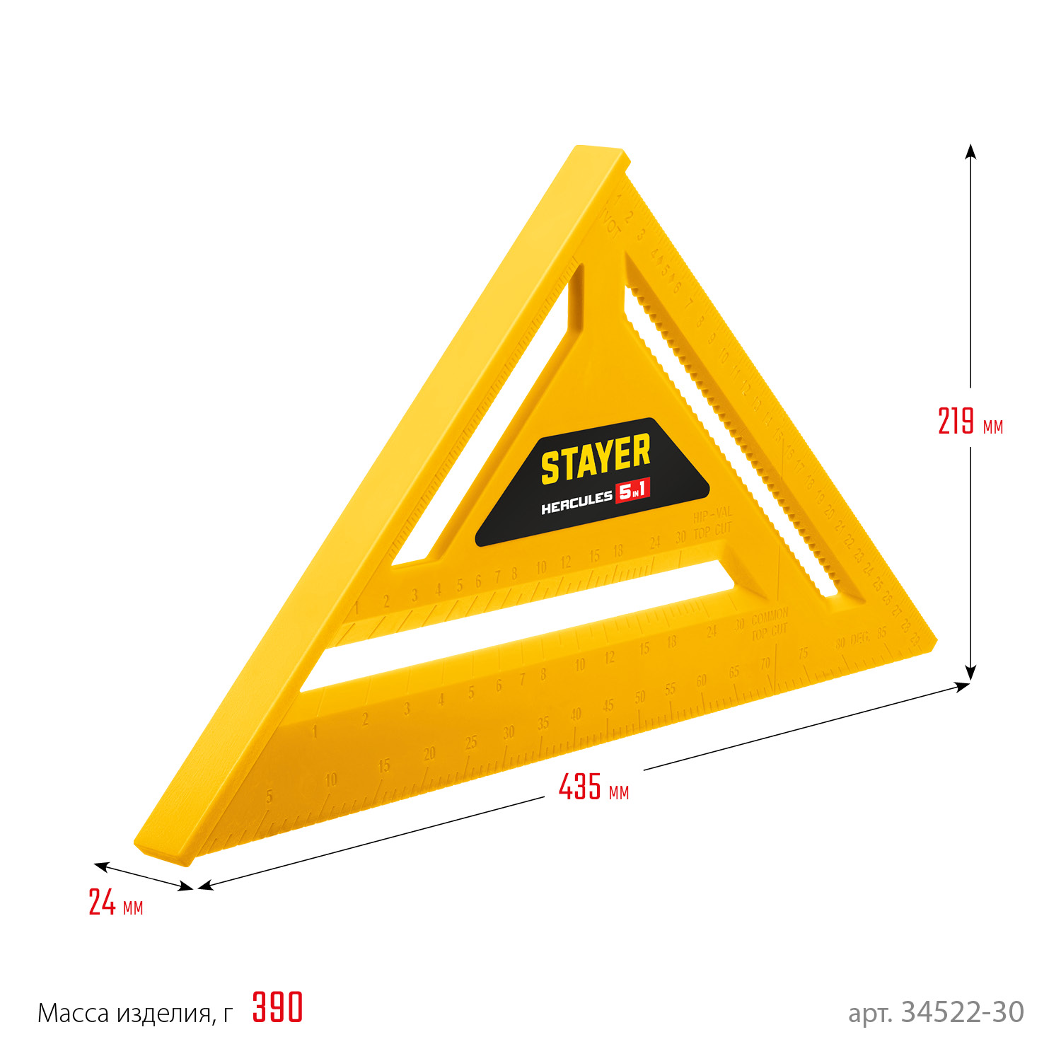 STAYER 305 мм, 5-в-1, универсальный кровельный пластиковый угольник (34522-30) — фото 10