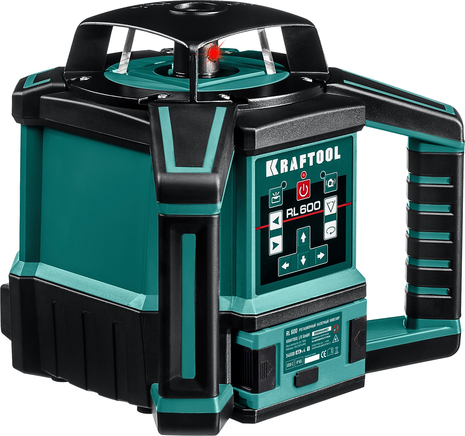 KRAFTOOL RL600, 600 м, ротационный лазерный нивелир (34600) — фото 2