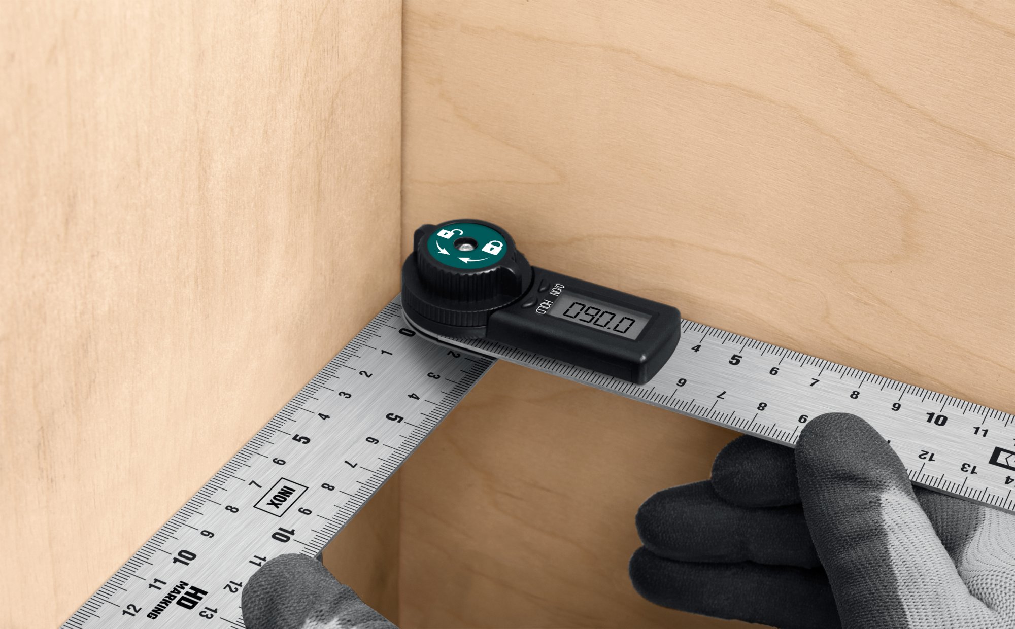 KRAFTOOL DPM-20 200 мм, Электронный транспортир-угломер (34682) — фото 6