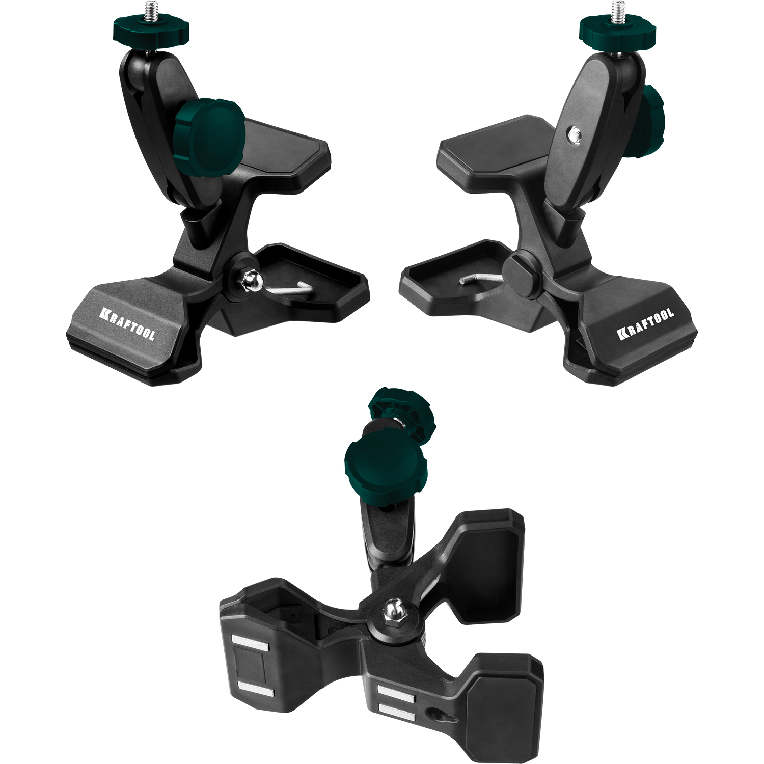 KRAFTOOL ММ2, универсальный шарнирный держатель-клипса (34704) — фото 6