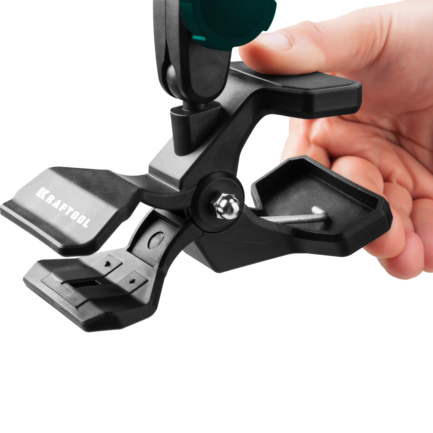 KRAFTOOL ММ2, универсальный шарнирный держатель-клипса (34704) — фото 7