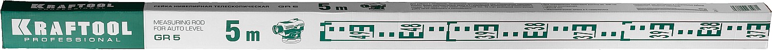KRAFTOOL GR 5, геодезическая рейка (34730) — фото 9