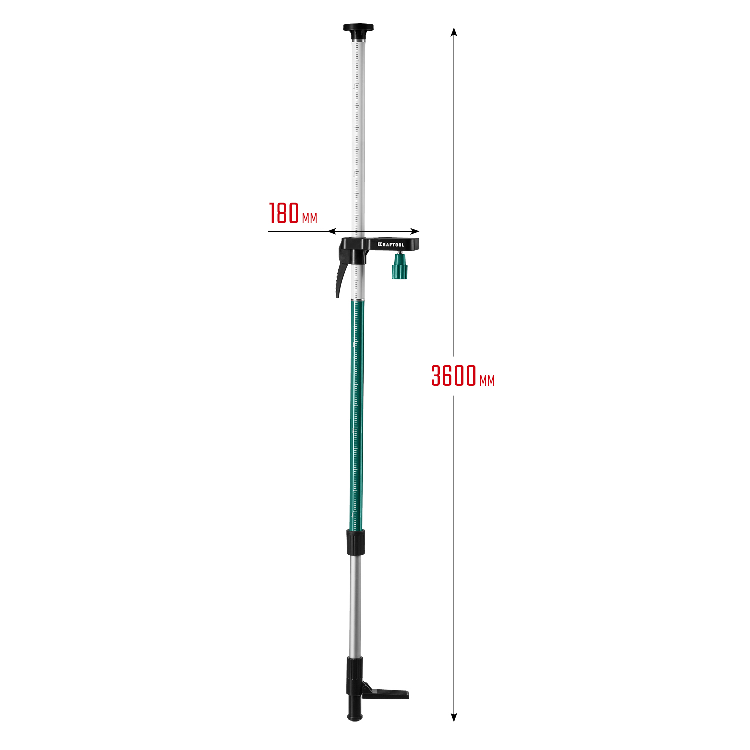 KRAFTOOL ТР 36, 25-360 см, наборная, элевационная распорная штанга-штатив (34823) — фото 11