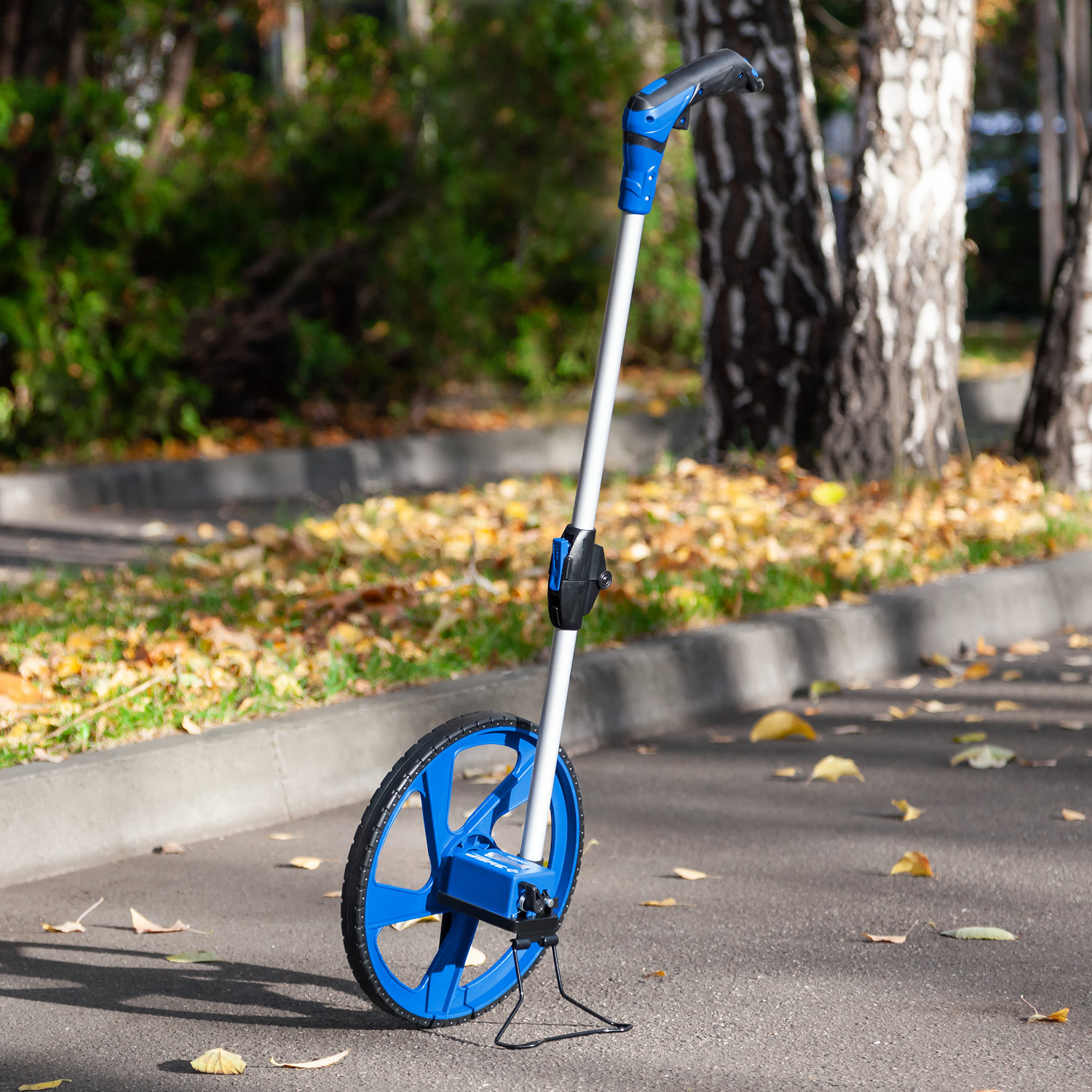 ЗУБР 0.1 - 9999 м, измерительное колесо, (курвиметр) со складной алюминиевой рукояткой, Профессионал (34880) — фото 6