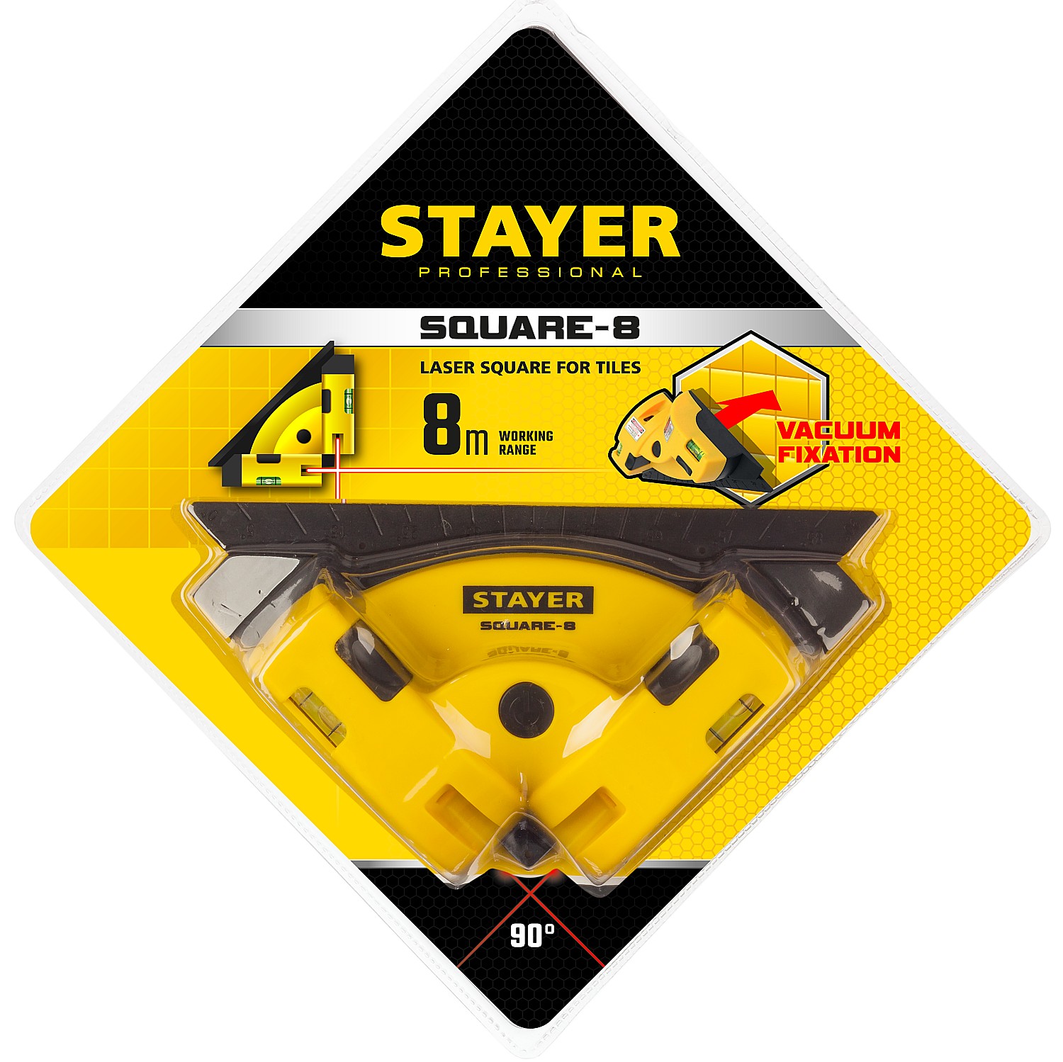 STAYER 8 м, лазерный угольник для кафеля, Professional (34928) — фото 7