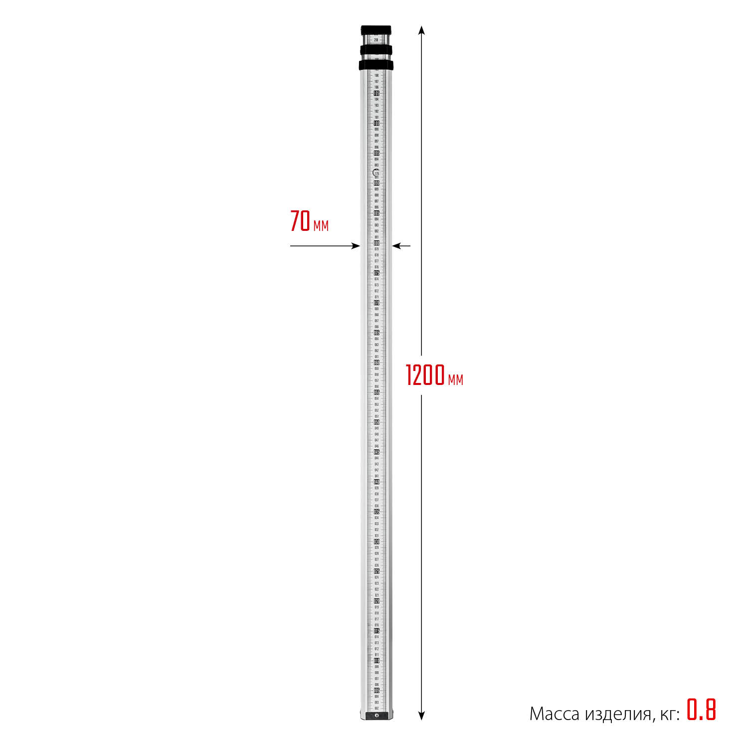 ЗУБР РГ 3, геодезическая рейка (34948-3) — фото 11