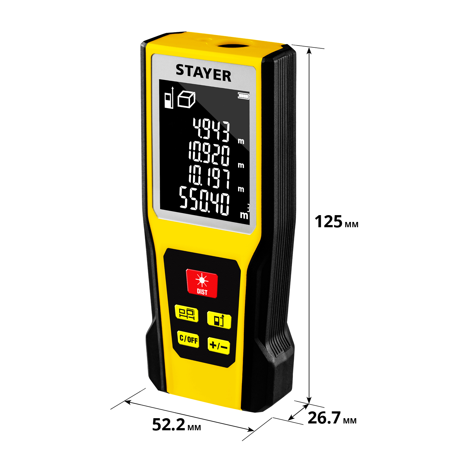 STAYER 60 м, лазерный дальномер, Professional (34957) — фото 6