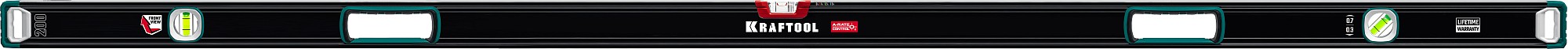 KRAFTOOL A-RATE CONTROL, 2000 мм, точность 0.3 мм/м, с инновационным зеркальным глазком, сверхпрочный уровень (34986-200) — фото 8
