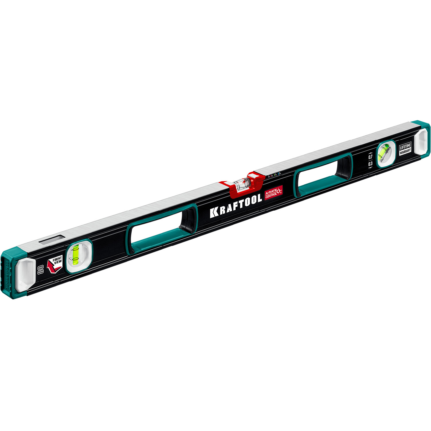 KRAFTOOL A-RATE CONTROL, 800 мм, точность 0.3 мм/м, с инновационным зеркальным глазком, сверхпрочный уровень (34986-80) — фото 7
