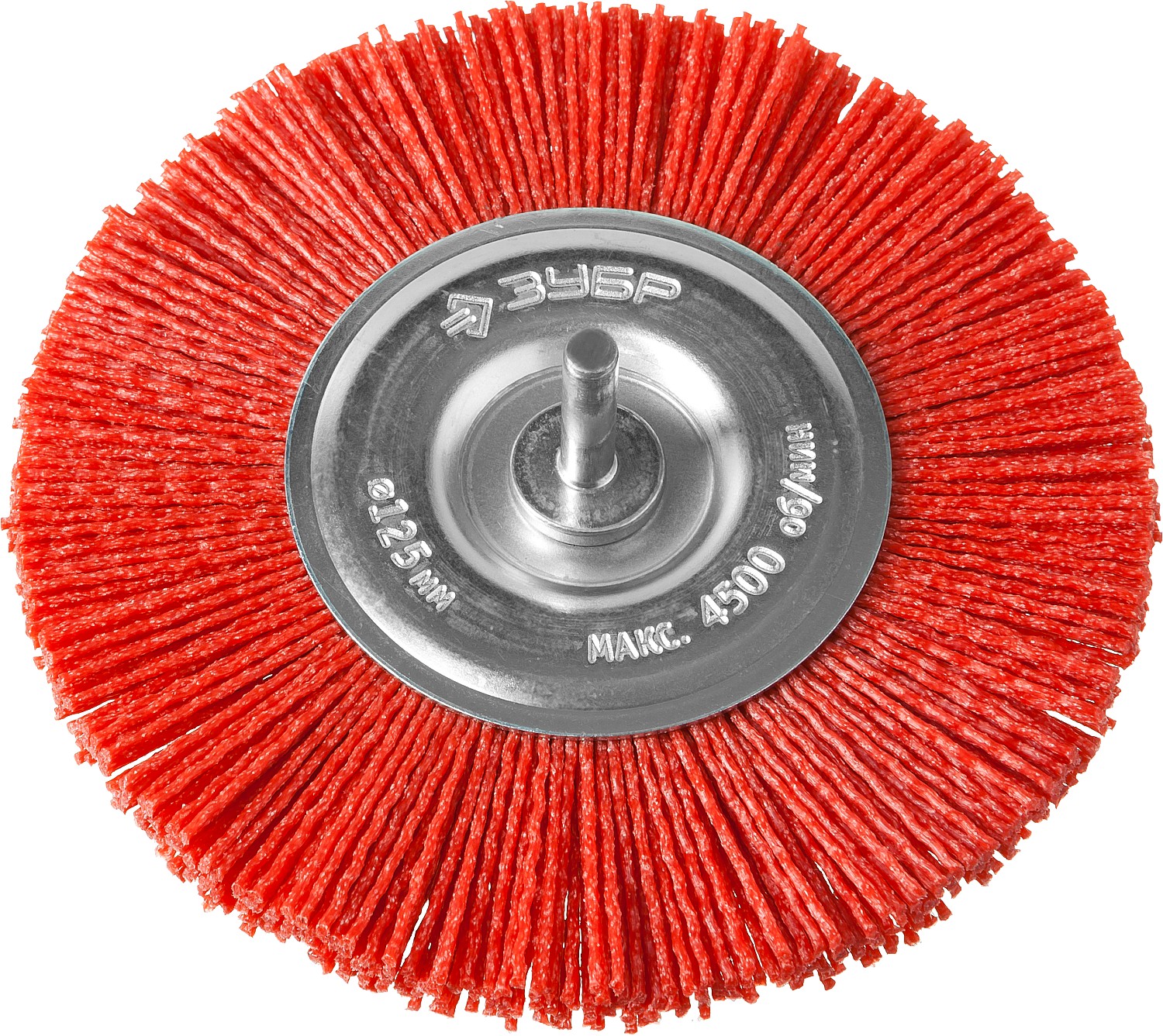 ЗУБР 125 мм, нейлоновая проволока, щетка дисковая для дрели, Профессионал (35161-125) — фото 2