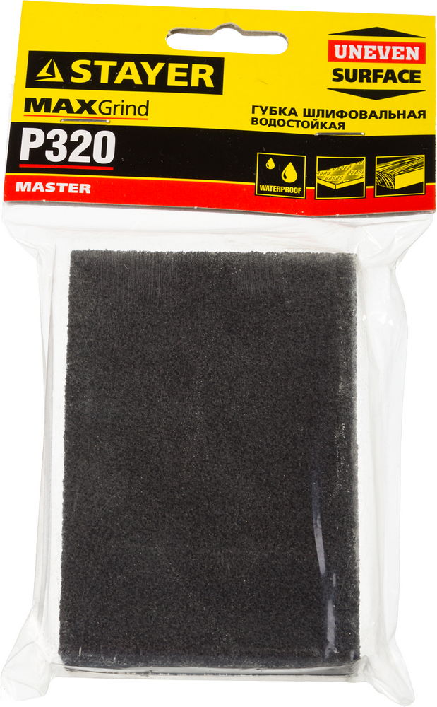 STAYER Р320, 100 х 68 х 26 мм, четырехсторонняя, шлифовальная губка (3560-4) — фото 2