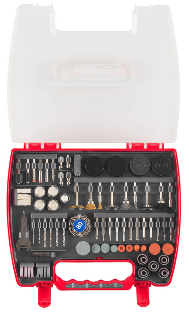 ЗУБР 220 предм., набор мини-насадок для гравёра (35903-H220) — фото 2