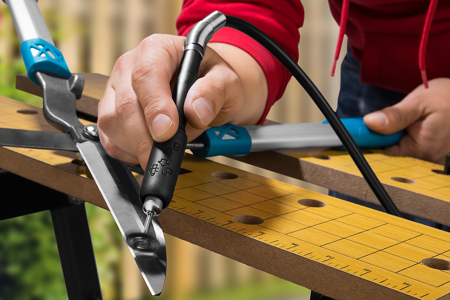 ЗУБР длина - 1 м, цанга 1.6 - 3.2 мм, гибкий вал с цанговым патроном (35944) — фото 3