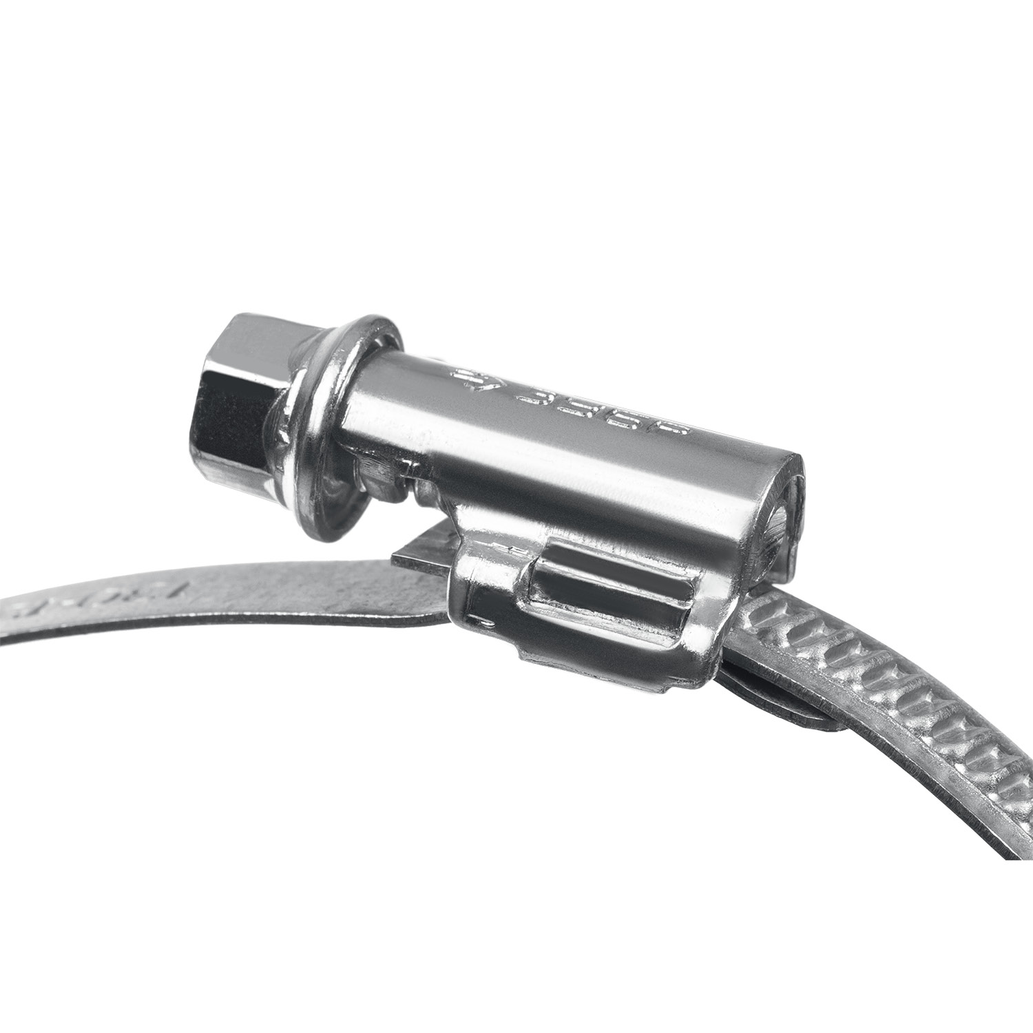 ЗУБР Х-9Н, 32 - 50 мм, накатная лента 9 мм, цинк, 50 шт, червячный хомут (37807-50) — фото 7