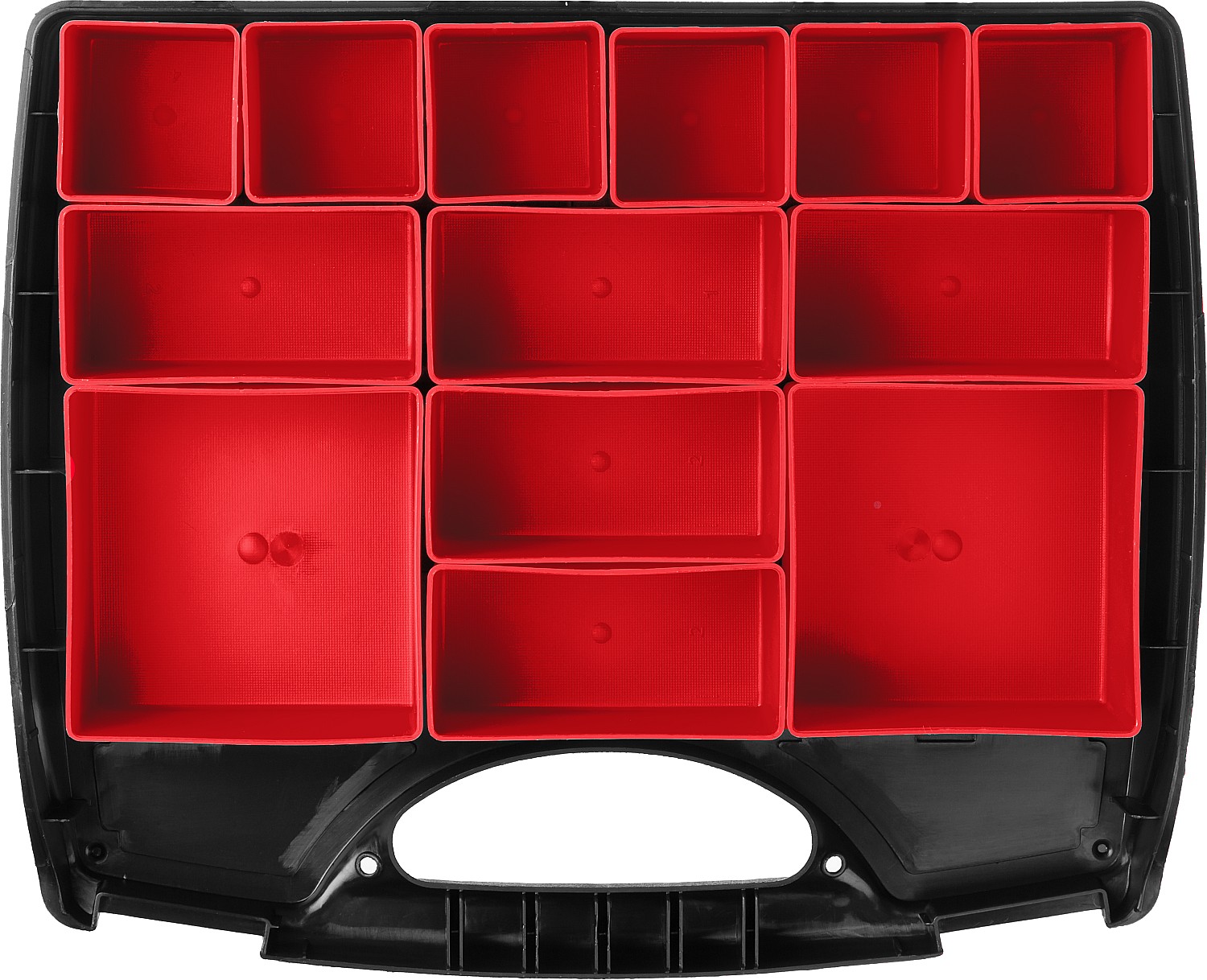 ЗУБР ВОЛГА-13, 325 х 280 х 60 мм, пластиковый органайзер с 13 съемными лотками (38034-13) — фото 5