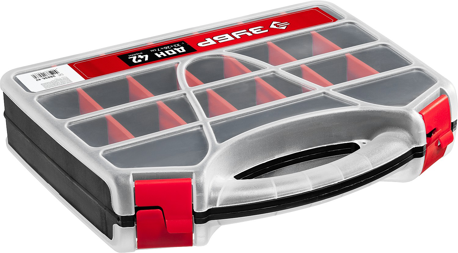 ЗУБР ДОН-42, 320 х 260 х 70 мм, двухсторонний органайзер с 42 ячейками (38036-42) — фото 3