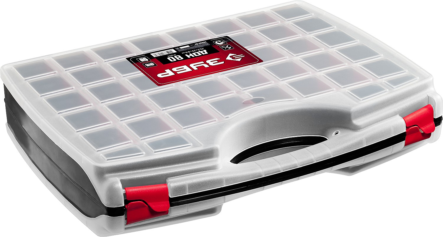 ЗУБР ДОН-80, 425 х 330 х 85 мм, двухсторонний органайзер с 80 ячейками (38036-80) — фото 4