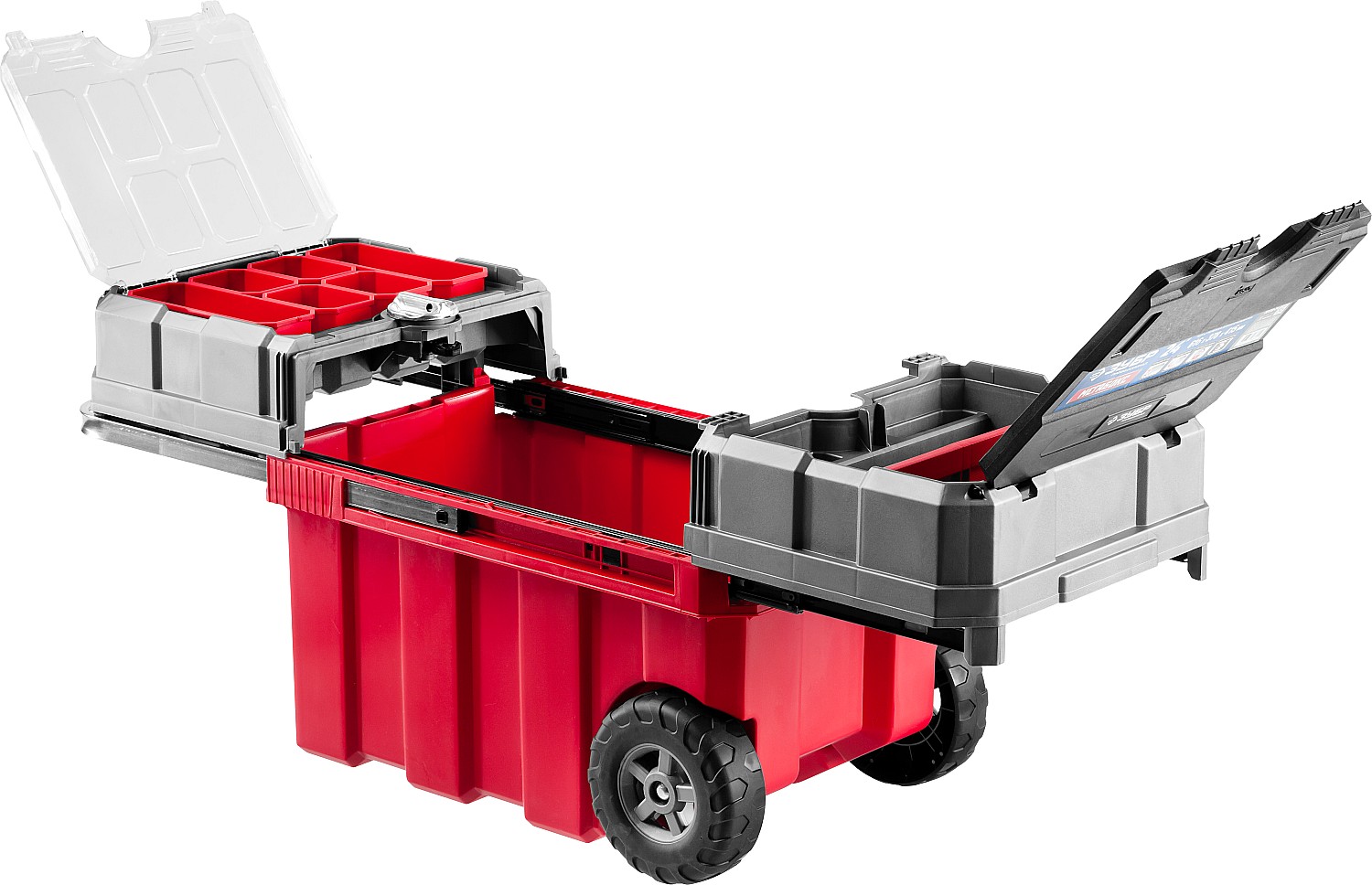 ЗУБР МЕГАБОКС-24, 616 х 378 х 415 мм, (24″), пластиковый ящик-тележка для инструментов, Профессионал (38133-24) — фото 3