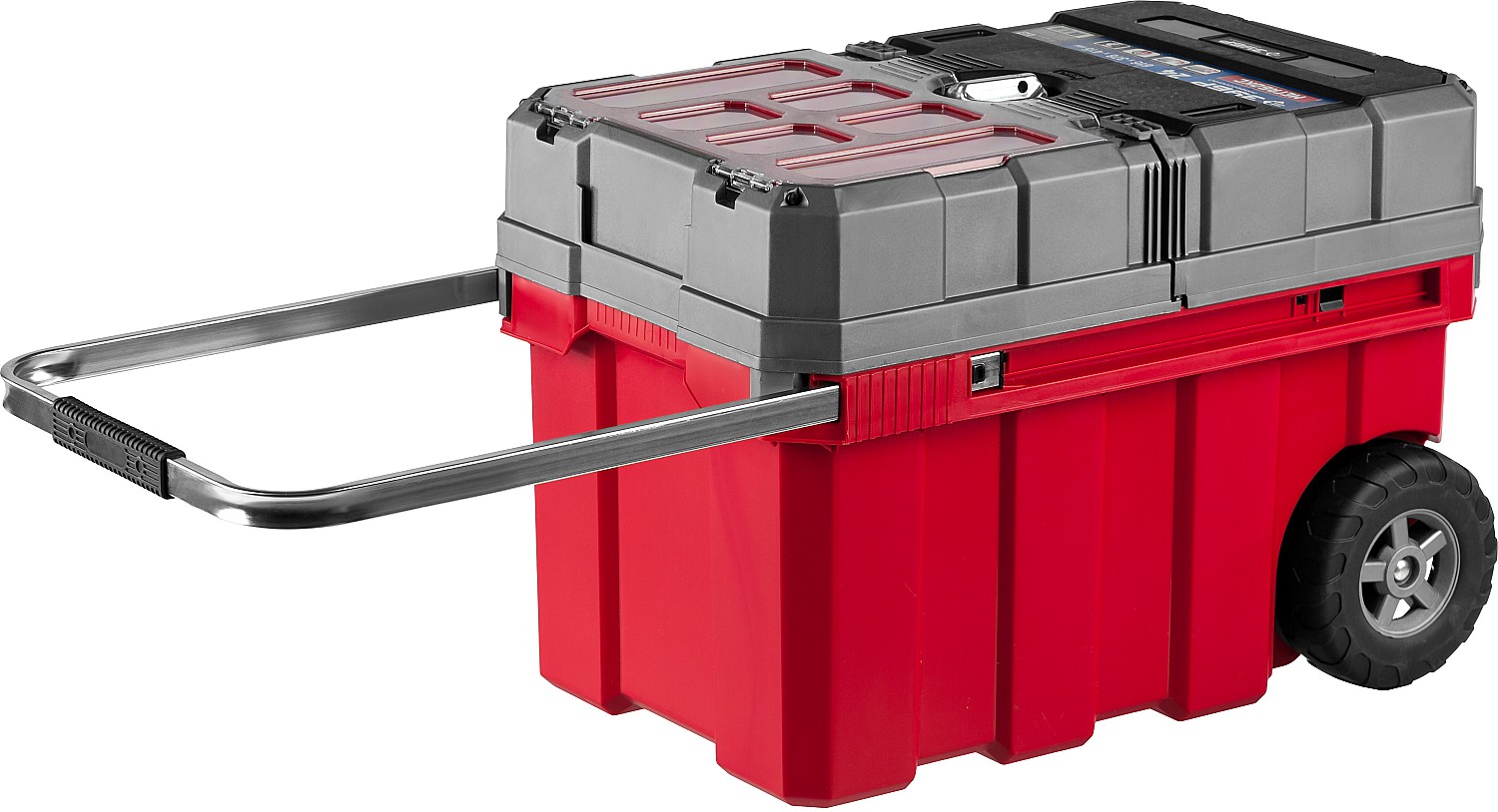 ЗУБР МЕГАБОКС-24, 616 х 378 х 415 мм, (24″), пластиковый ящик-тележка для инструментов, Профессионал (38133-24) — фото 4